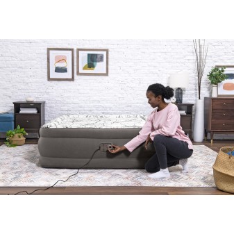 Lit gonflable 2 places 203x152x46 cm avec pompe électrique intégrée