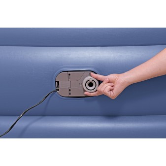 Lit gonflable 2 places Tritech pompe électrique intégrée 203x152x56cm