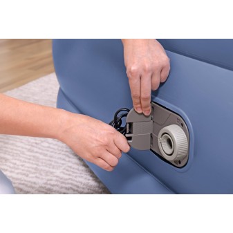 Lit gonflable 2 places Tritech pompe électrique intégrée 203x152x56cm