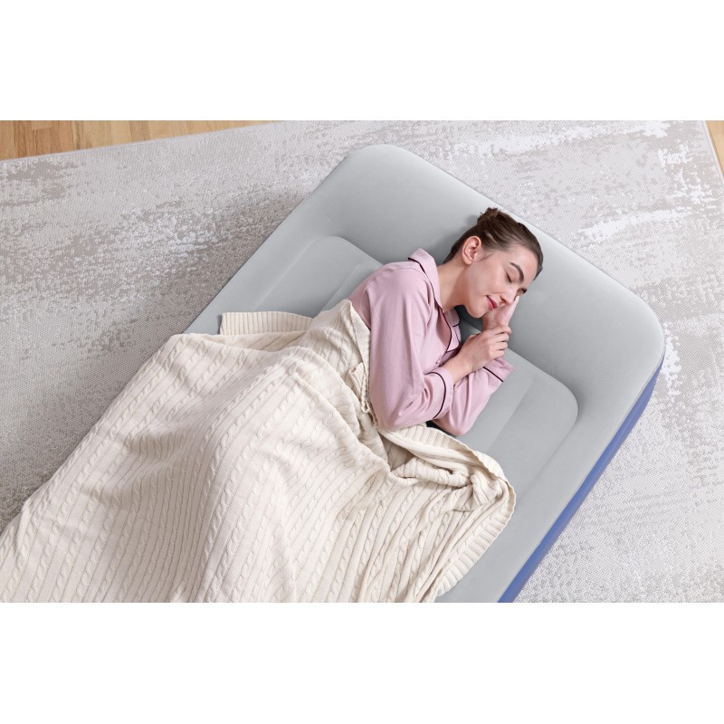 Lit gonflable 1 place 191 x 97 x 46 cm avec pompe électrique intégrée