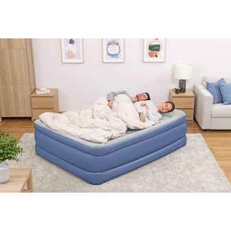 Lit gonflable 2 places Tritech pompe électrique intégrée 203x152x61cm