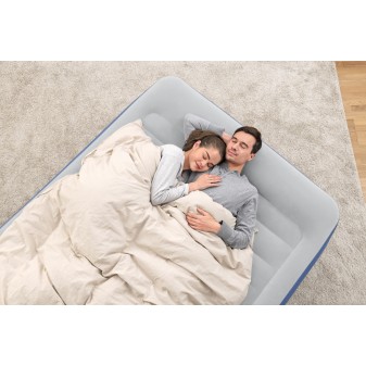 Lit gonflable 2 places Tritech pompe électrique intégrée 203x152x61cm