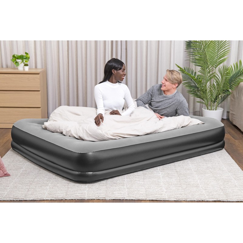 Lit gonflable 2 places 203x152x36cm avec pompe électrique intégrée Lit gonflable 2 places 203x152x36cm avec pompe électrique intégrée