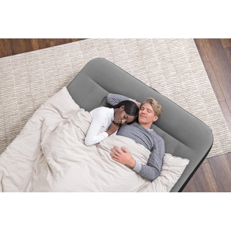 Lit gonflable 2 places 203x152x36cm avec pompe électrique intégrée Lit gonflable 2 places 203x152x36cm avec pompe électrique intégrée