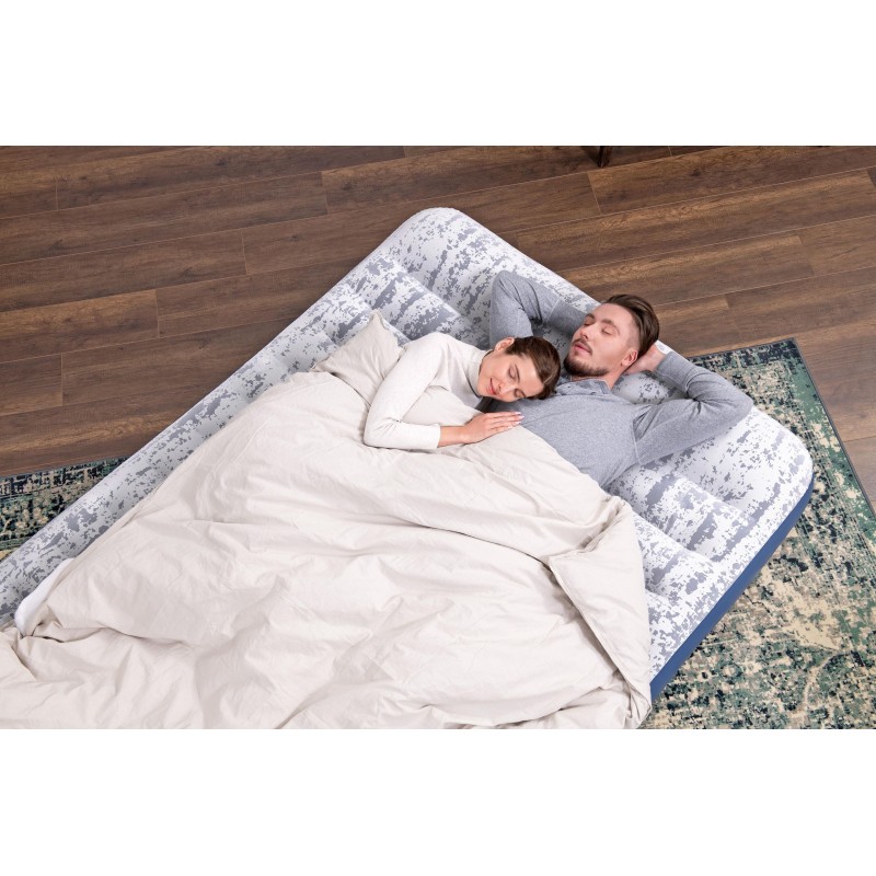 Lit gonflable 2 places 203 x 152 x 30cm avec pompe électrique intégrée