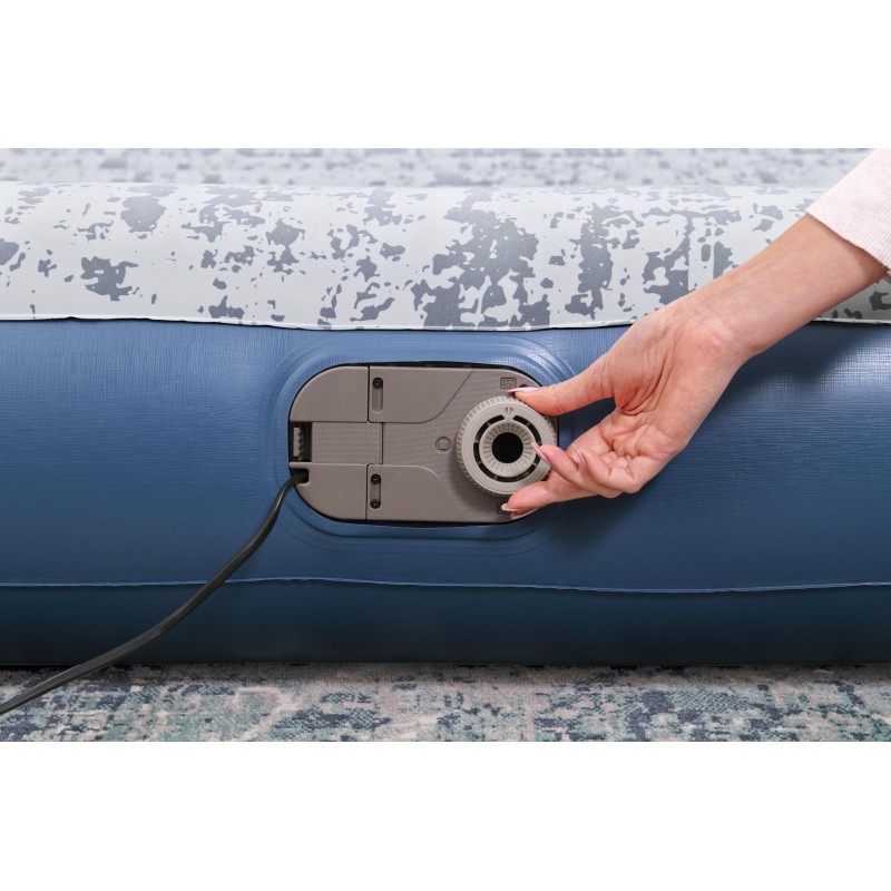 Lit gonflable 2 places 203 x 152 x 30cm avec pompe électrique intégrée