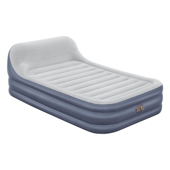 Lit gonflable 2 places 226 x 152 x 84 cm tête de lit et pompe intégrée