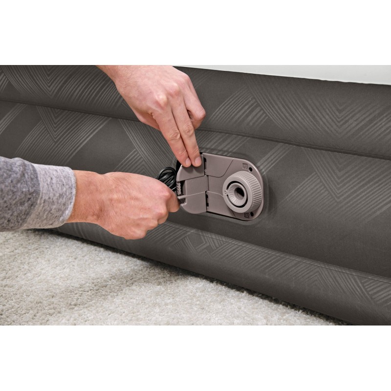 Lit gonflable 2 places 203 x 152 x 36 cm pompe électrique intégrée