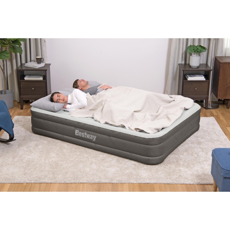 Lit gonflable 2 places 203 x 152 x 36 cm pompe électrique intégrée