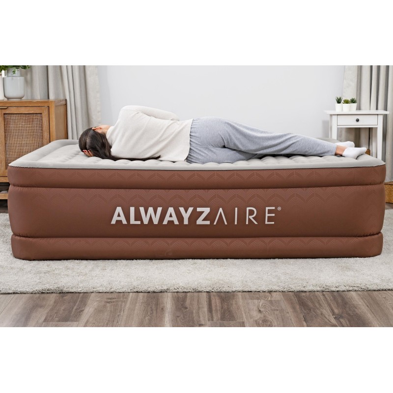 Lit gonflable 2 places à pompe électrique AlwayzeAire 203 x 152 x 51 cm