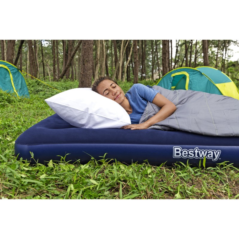 Matelas gonflable de camping 2 places 191x137x22 cm