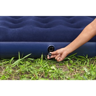 Matelas gonflable de camping 2 places 191x137x22 cm