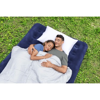 Matelas gonflable de camping 2 places 191x137x22 cm