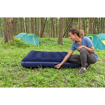 Matelas gonflable de camping 2 places 191x137x22 cm