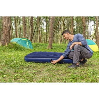 Matelas gonflable camping 2 places 203 x 152 x 22 cm