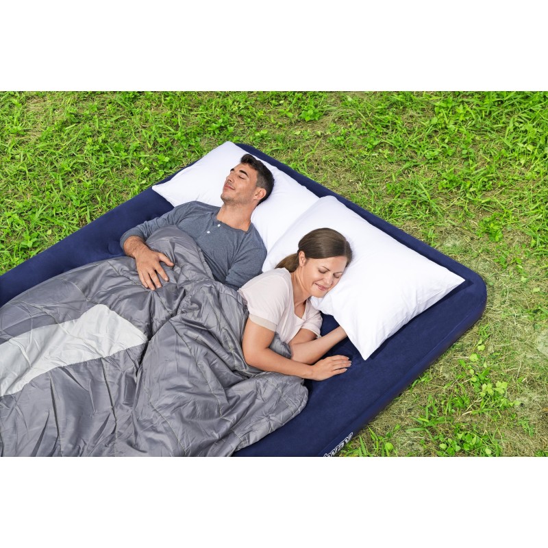 Matelas gonflable camping 2 places 203 x 152 x 22 cm