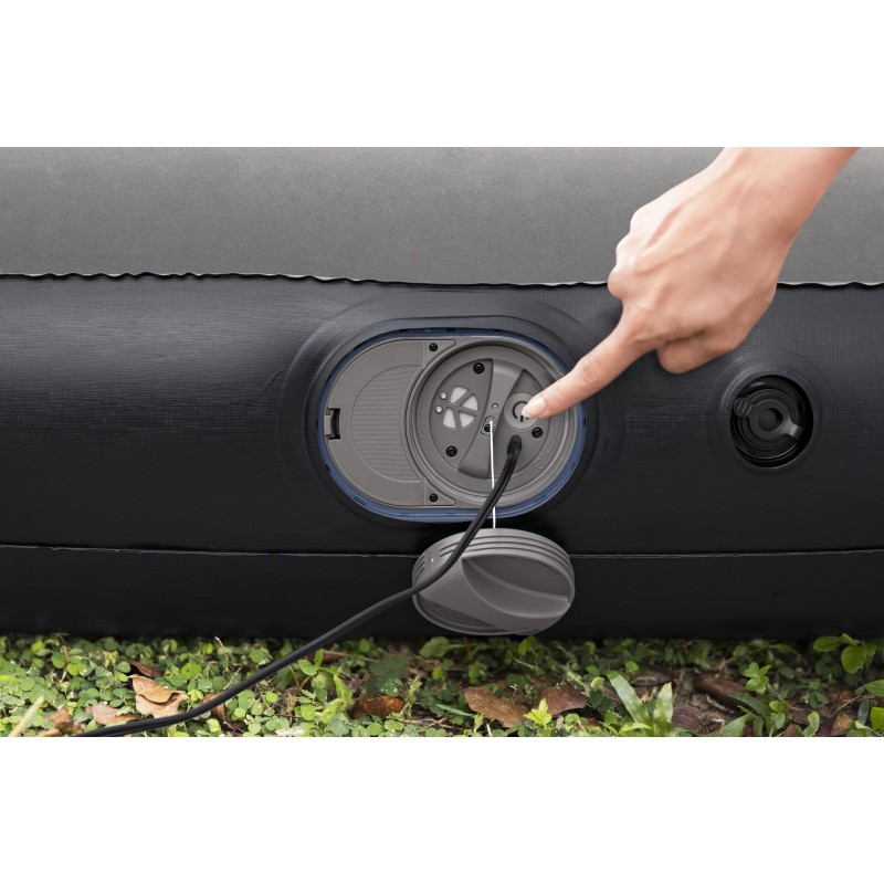 Matelas gonflable 2 places avec pompe électrique USB intégrée Matelas gonflable 2 places avec pompe électrique USB intégrée