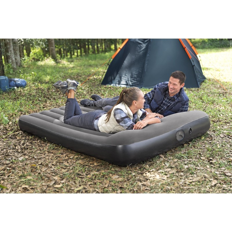 Matelas gonflable 2 places avec pompe électrique USB intégrée Matelas gonflable 2 places avec pompe électrique USB intégrée