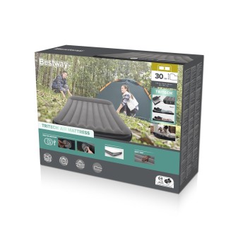 Matelas gonflable 2 places avec pompe électrique USB intégrée Matelas gonflable 2 places avec pompe électrique USB intégrée