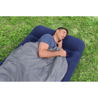 Matelas gonflable 1 personne avec pompe à pied intégrée
