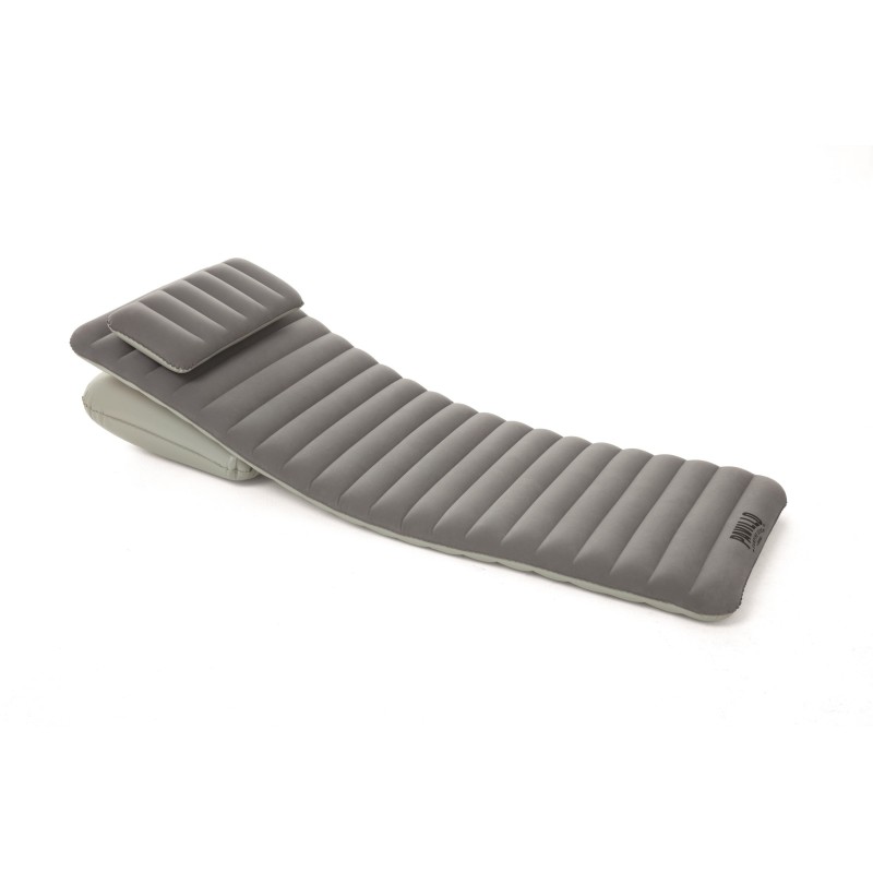 Matelas gonflable camping 1 place 191 x 70 x 10.5 cm avec oreiller