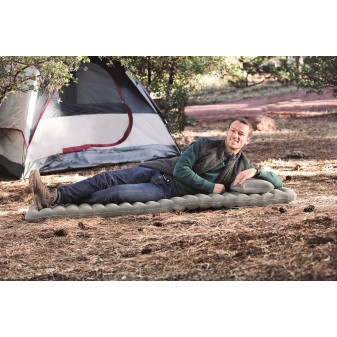 Matelas gonflable camping 1 personne 191 x 70 x 10.5 cm avec oreiller