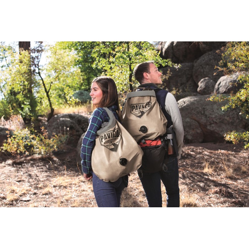 Matelas gonflable camping 1 place 188 x 99 x 22cm avec sac de gonflage