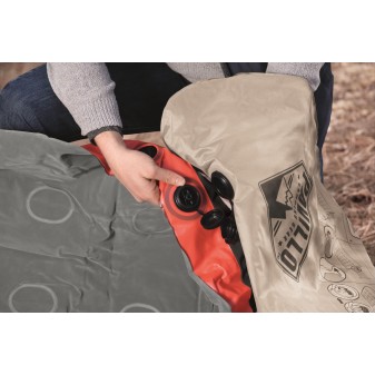 Matelas gonflable camping 1 place 188 x 99 x 22cm avec sac de gonflage