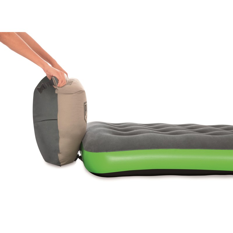 Matelas gonflable camping 1 place 188 x 99 x 22cm avec sac de gonflage