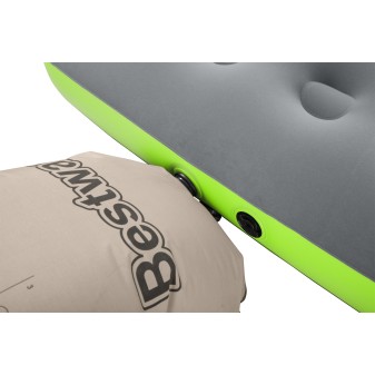 Matelas de camping gonflable 1 place 188x99x22cm avec sac de gonflage