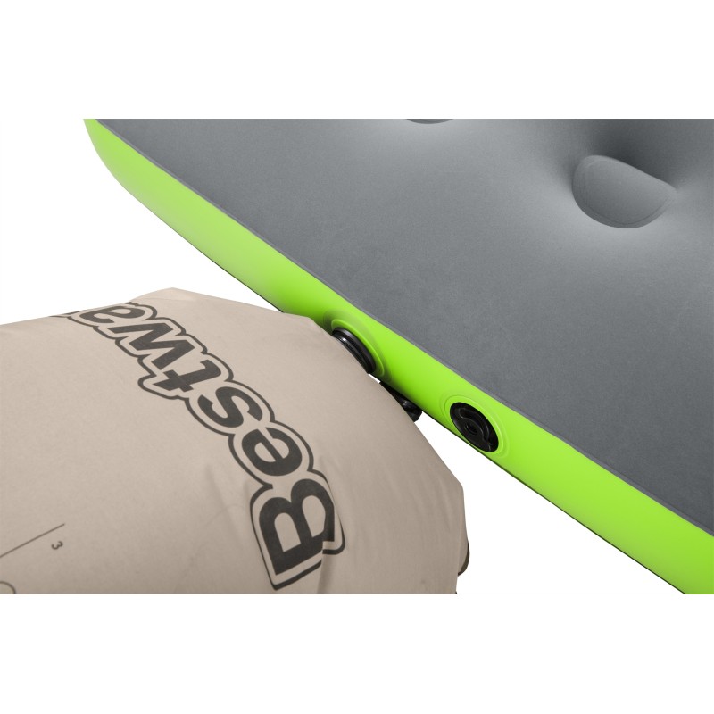 Matelas de camping gonflable 1 place 188x99x22cm avec sac de gonflage