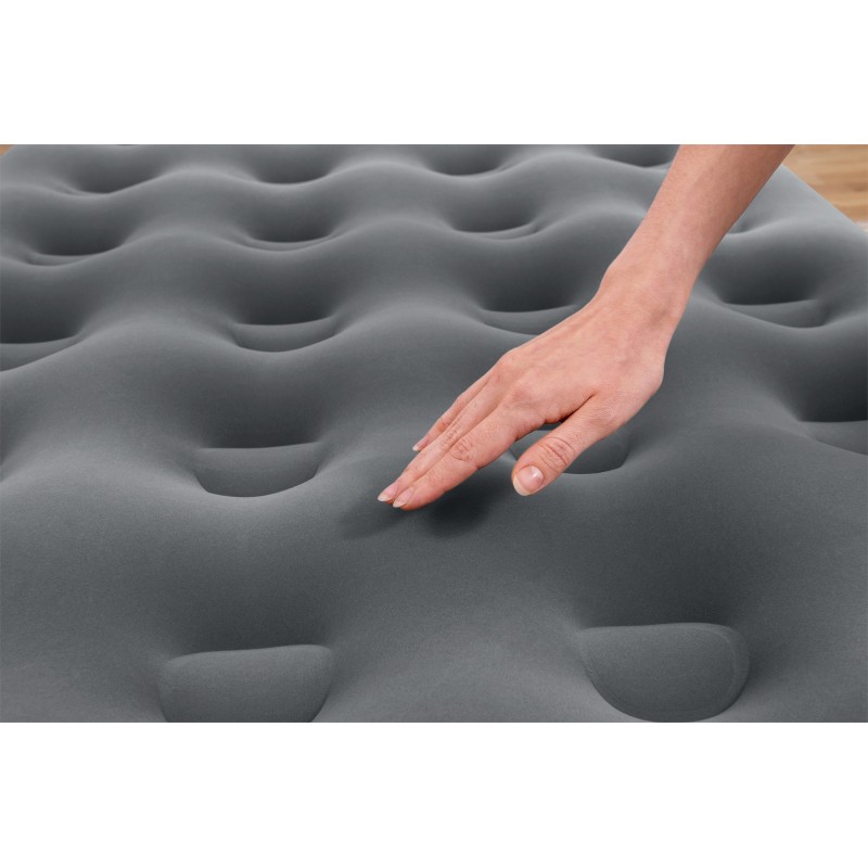 Matelas de camping gonflable 1 place 188x99x22cm avec sac de gonflage