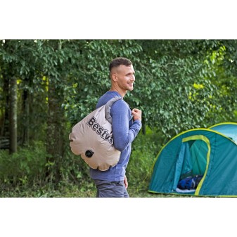 Matelas de camping gonflable 1 place 188x99x22cm avec sac de gonflage