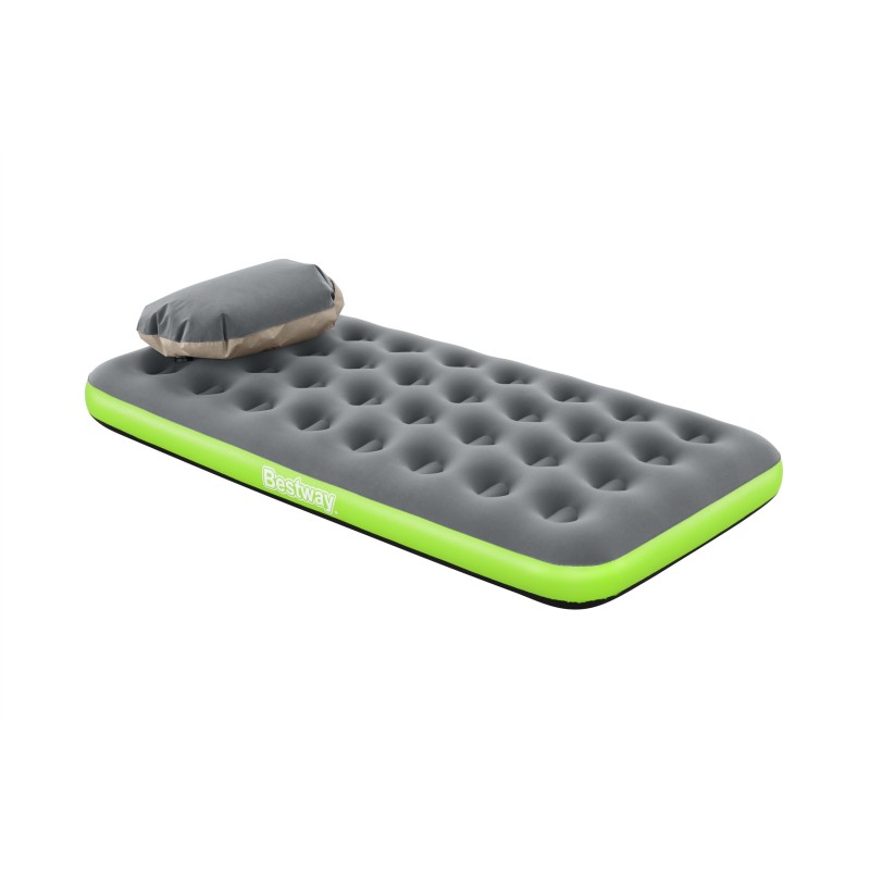 Matelas de camping gonflable 1 place 188x99x22cm avec sac de gonflage