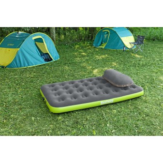 Matelas de camping gonflable 1 place 188x99x22cm avec sac de gonflage