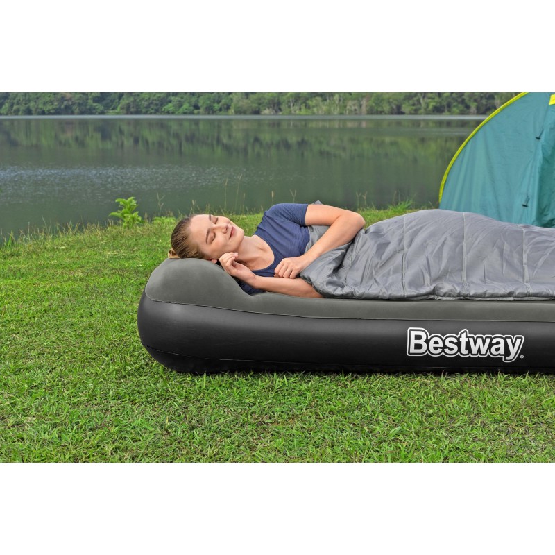 Matelas gonflable camping 1 place 188 x 99 x 30 cm