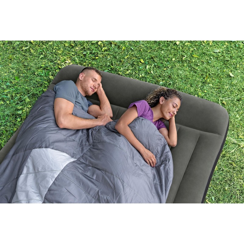 Matelas gonflable camping 2 places 203 x 152 x 30 cm