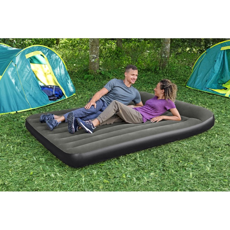 Matelas gonflable camping 2 places 203 x 152 x 30 cm