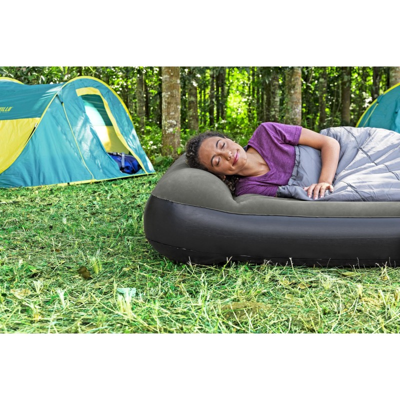 Matelas gonflable camping 2 places 203 x 152 x 30 cm