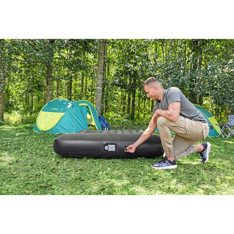 Matelas gonflable 2 places 203 x 152 x 30 cm pompe à piles