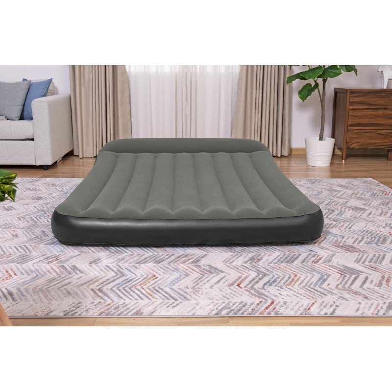Matelas gonflable 2 places 203 x 152 x 30 cm pompe à piles