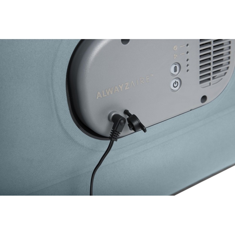 Matelas gonflable 2 places 203x152x36cm pompe AlwayzAire électrique gris Matelas gonflable 2 places 203x152x36cm pompe AlwayzAire électrique gris