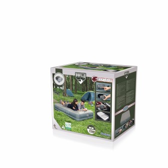 Matelas gonflable 2 places 203x152x36cm pompe AlwayzAire électrique gris Matelas gonflable 2 places 203x152x36cm pompe AlwayzAire électrique gris