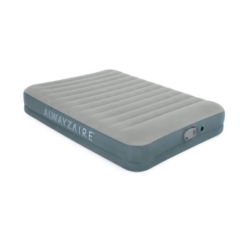 Matelas gonflable 2 places 203x152x36cm pompe AlwayzAire électrique gris