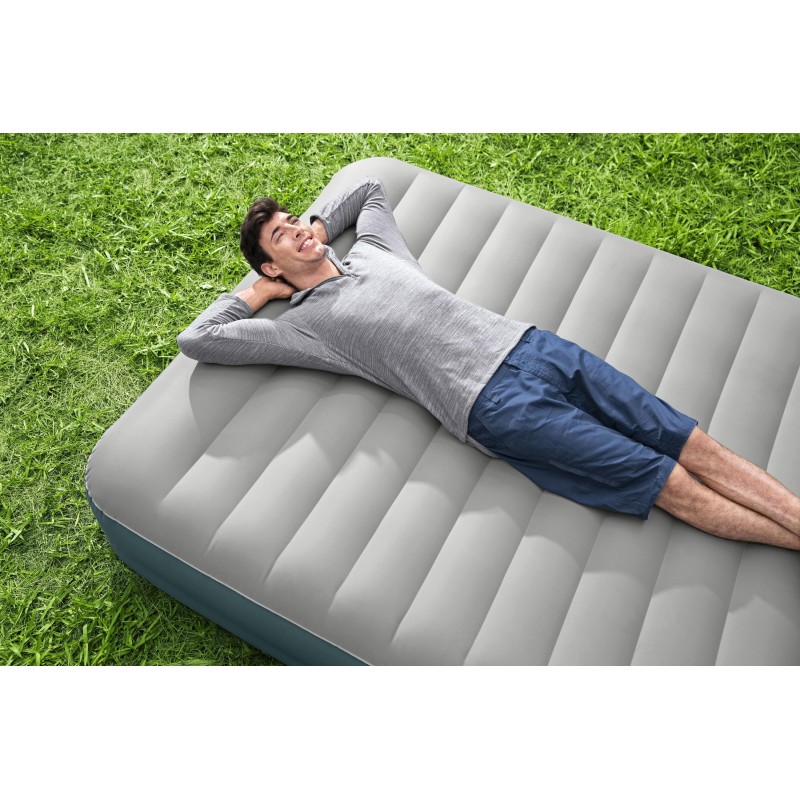 Matelas gonflable 2 places 203x152x36cm pompe AlwayzAire électrique gris Matelas gonflable 2 places 203x152x36cm pompe AlwayzAire électrique gris