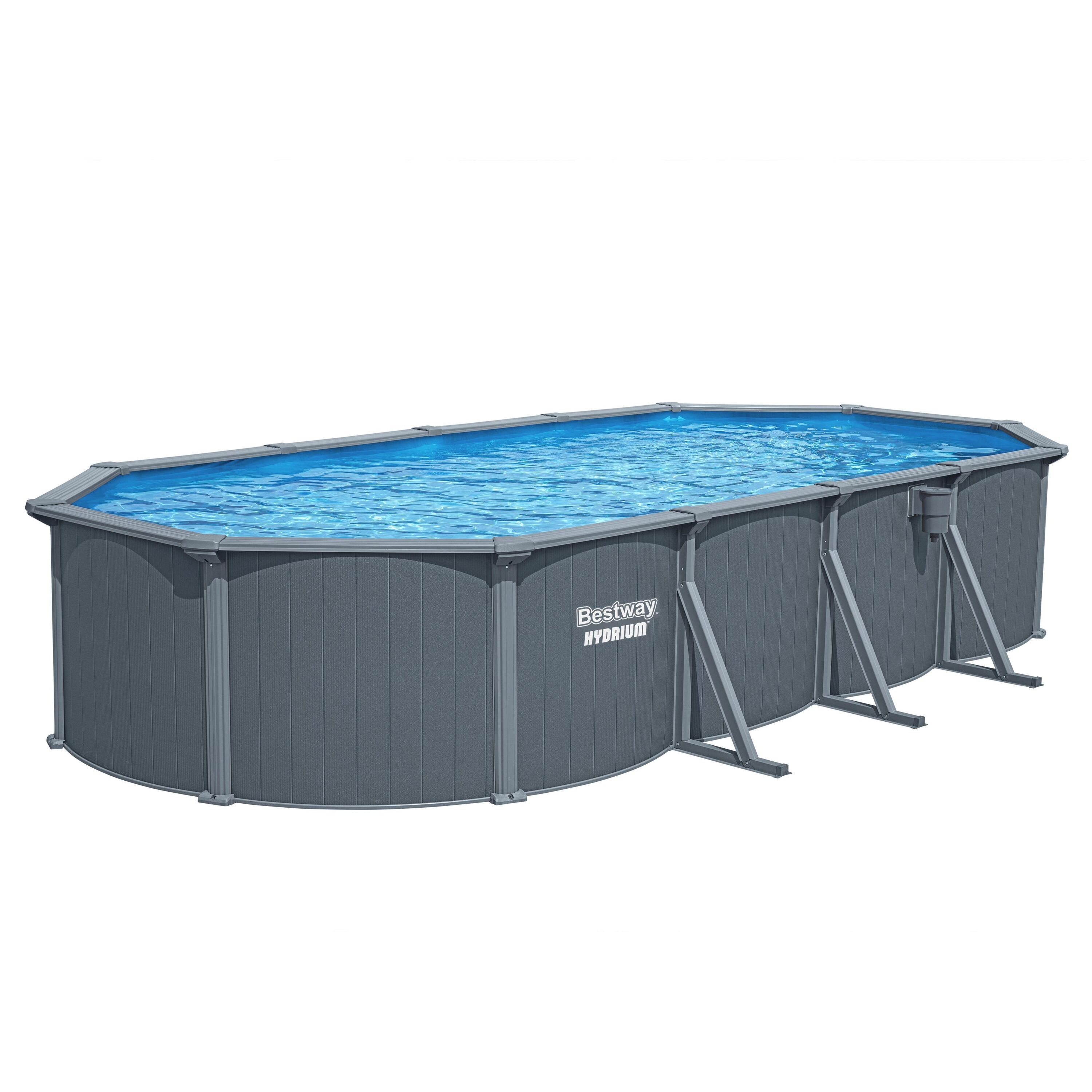 Piscine acier ovale