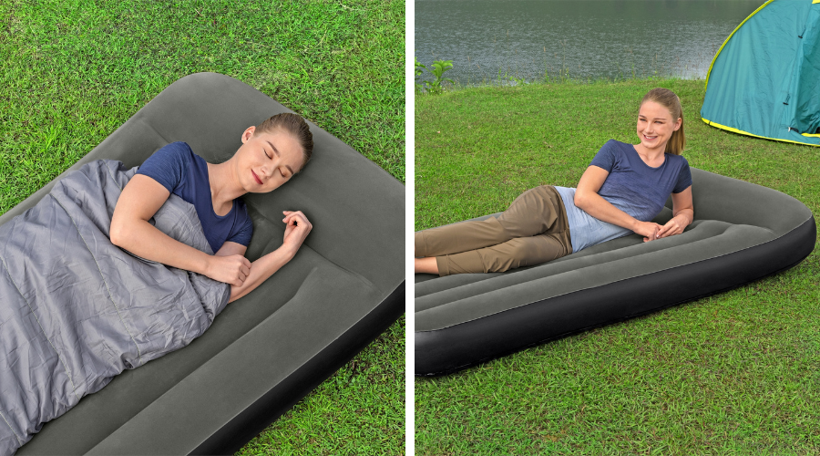 Matelas gonflable camping 1 personne 188 x 99 x 30 cm