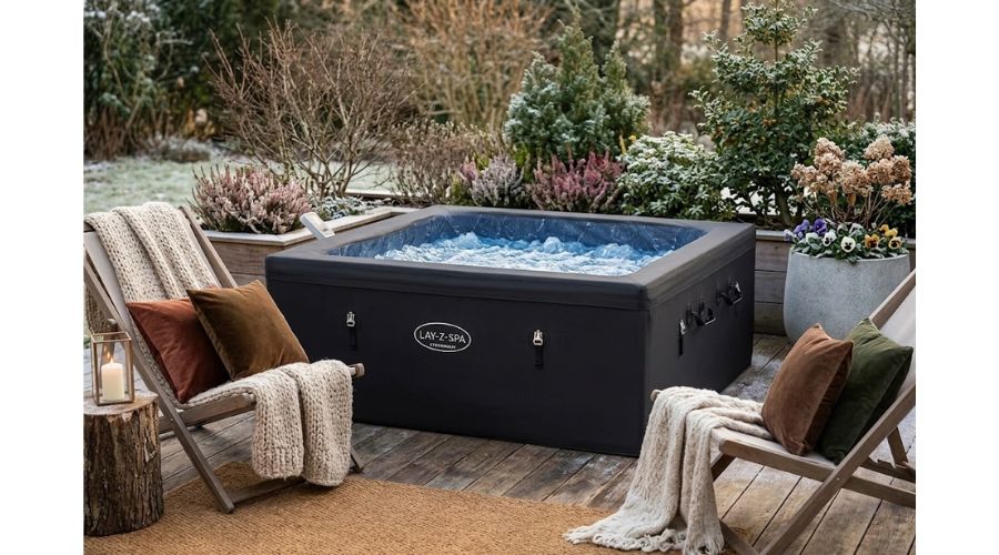 Spa rigide en hiver