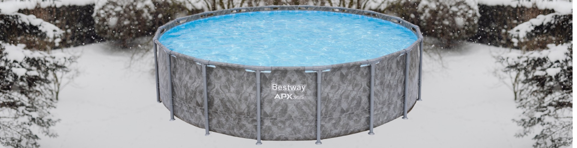 Piscine hors-sol : que faire en cas de gel ou de neige ?